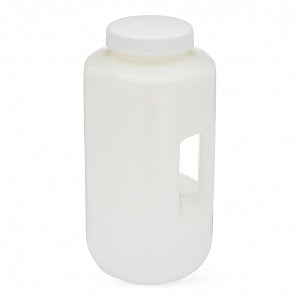 Globe Scientific Inc Diamond RealSeal Large-Format Wide-Mouth Round Bottles - Diamond RealSeal Large Format Wide Mouth Round HDPE Bottle with Handle and Polypropylene Closure, Freezes to -100°C, 4 L - 7174000