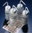 Globe Scientific Bottle with Write on Panel - BOTTLE, WM, ROUND, PP, GRAD, 500ML, 10/BX - BWP0500PGRAD