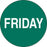 Label Paper Permanent Friday Green 1000 Per Roll