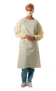 AMD-Ritmed Isolation Gowns - Isolation Gown, Overhead, Yellow, Size XL ...