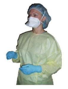AMD-Ritmed Isolation Gowns - MBO-GOWN, ISOLATION, SMS, YELLOW, 100/CS - A69979