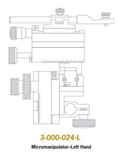 Drummond Scientific Nanoject II Accessories - MICROMANIPULATOR MM33, LEFT, W/1/2" CLAMP - 3-000-024-L