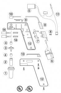 Drummond Scientific Pipet-Aid XL / XP Replacement Parts - WIRE HARNESS, W/SWTCH & TERM XP - 4-000-076