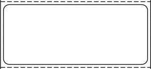 Centurion Admitting Labels - Blank White 3" x 1.25" Removable Adhesive Label - DO900