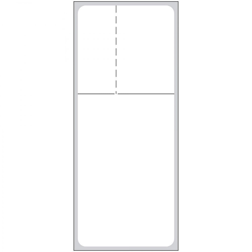 Label Va Direct Thermal Ir Paper Permanent 3" Core 1 1/2" X 3 3/4" White 1000 Per Roll, 4 Rolls Per Box