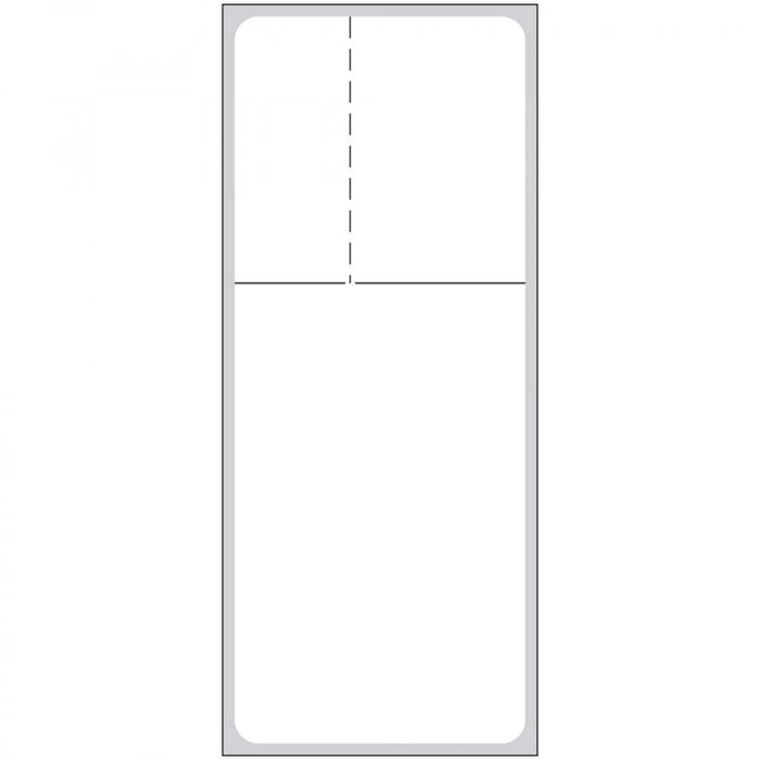 Label Va Direct Thermal Ir Paper Permanent 3" Core 1 1/2" X 3 3/4" White 1000 Per Roll, 4 Rolls Per Box