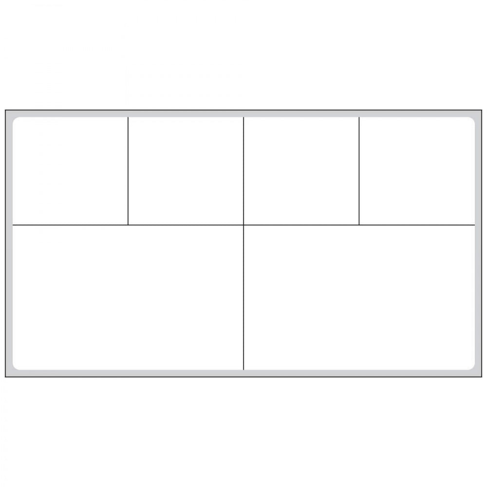 Label Cerner Direct Thermal Ir Paper Permanent 3" Core 4" X 2 3/16" White 2600 Per Roll, 2 Rolls Per Box