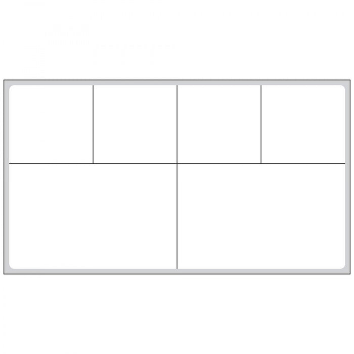 Label Cerner Direct Thermal Ir Paper Permanent 3" Core 4" X 2 3/16" White 2600 Per Roll, 2 Rolls Per Box