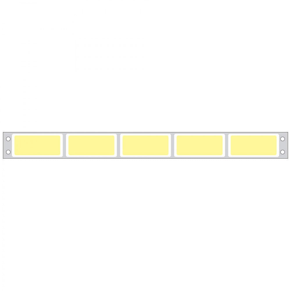 Label Dot Matrix Piggyback Paper Permanent 5 1 3/4" X 3/4" Yellow 25000 Per Box