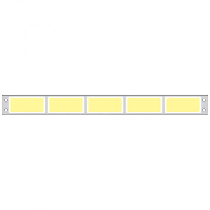 Label Dot Matrix Piggyback Paper Permanent 5 1 3/4" X 3/4" Yellow 25000 Per Box