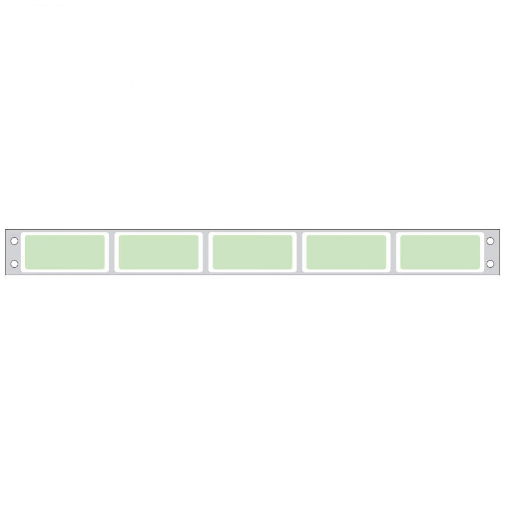 Label Dot Matrix Piggyback Paper Permanent 5 1 3/4" X 3/4" Green 25000 Per Box