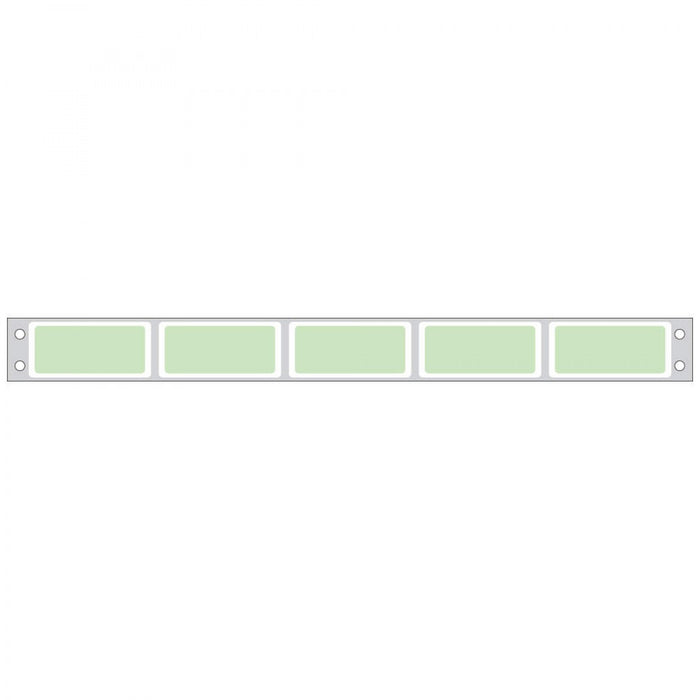 Label Dot Matrix Piggyback Paper Permanent 5 1 3/4" X 3/4" Green 25000 Per Box