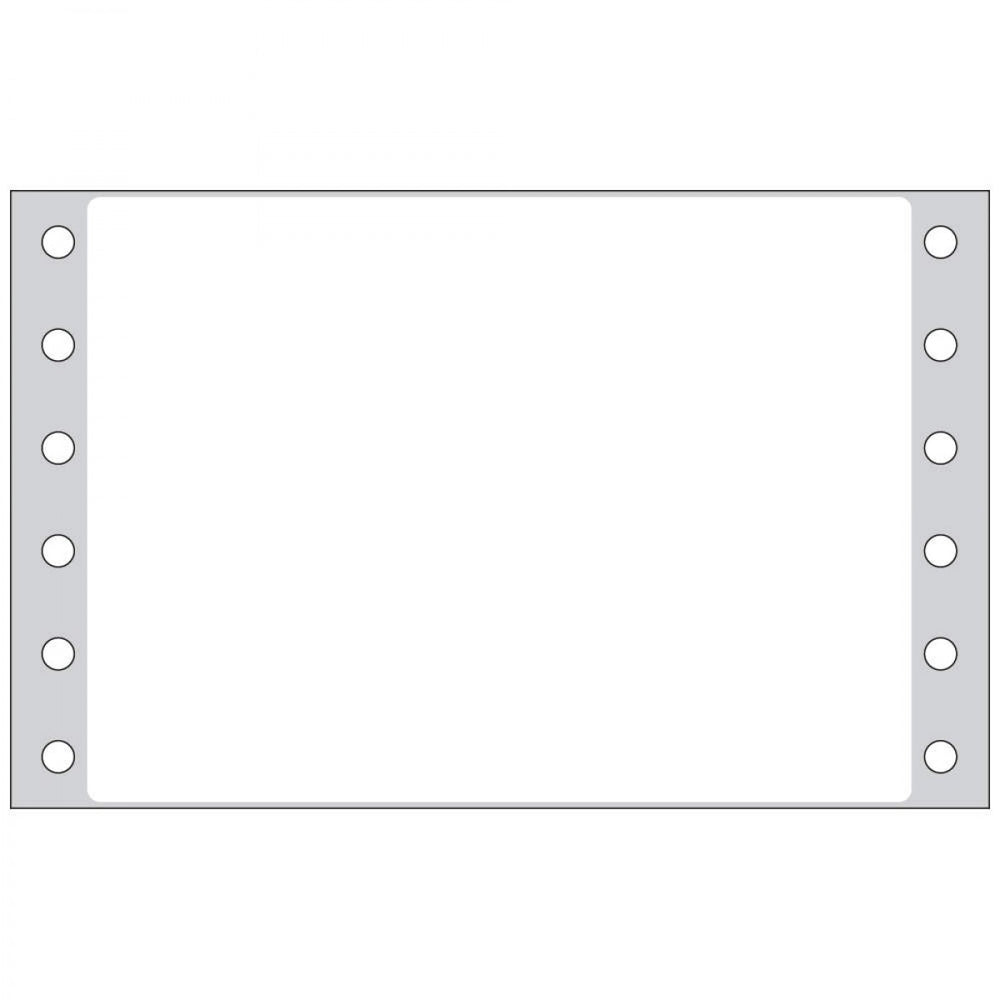 Label Dot Matrix Paper Permanent 4" X 2 15/16" White 2500 Per Box