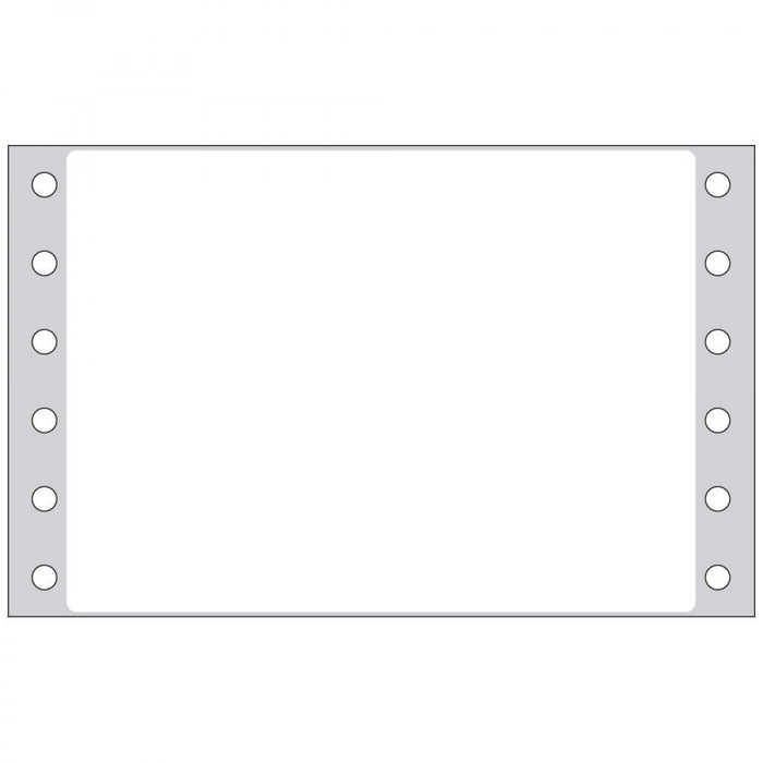 Label Dot Matrix Paper Permanent 4" X 2 15/16" White 2500 Per Box