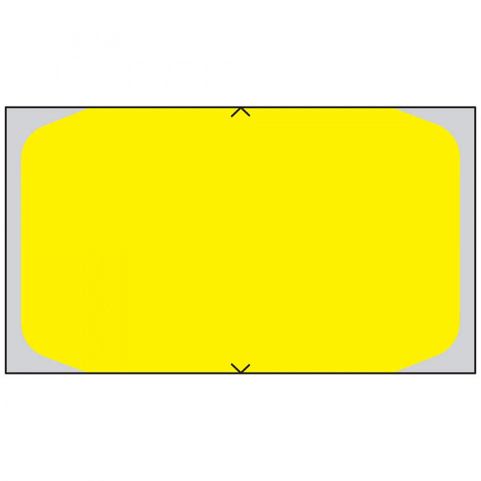 Label For Healthcoder 5000 Printers Direct Thermal Piggyback Paper Permanent 1 5/8" Core 1 23/40" X 86/91" Yellow 1500 Per Roll, 6 Rolls Per Box