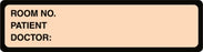 Centurion Centurion Nursing Chart Labels - Peach Printed Nursing Chart Label - DR1621