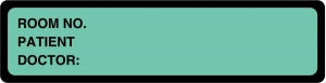 Centurion Centurion Nursing Chart Labels - Turquoise Printed Nursing Chart Label - DR3251