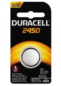 Duracell Button Cell Lithium Batteries - Button Cell Lithium Batteries, (DL2450BPK), 3 V - 00041333661865