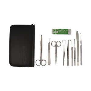 DR Instruments Deluxe Med Student Dissection Kit in Zippy Case - Deluxe Med Student / Teacher Dissection Kit in Case - 10GS