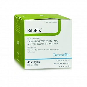 Dermarite Industries RiteFix Non-woven Dressing Retention Tape - Ritefix Dressing, Retention Tape, 4" x 11 yd. - 68411