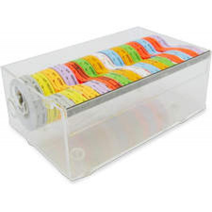 Dispenser Holds Up To 15 Rolls Of 1/2 Wide Tape Plastic 8-3/8 X 5 X 3-1/8 Clear 1 Per Each