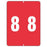 Color: Red Dimensions: 1 1/2" X 2" 500/Roll