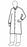 DuPont Tyvek Frocks-Series 211 - Tyvek Lab Coat, Front Snap, Elastic Wrist, White, Size 2XL - TY211SWH2X003000