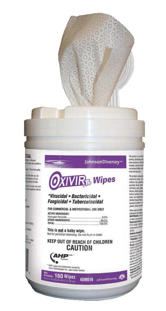 Sealed Air Oxivir TB Disinfectant Wipes - DISPENSER, WIPES, CLEANING, 160 MSPV AC - 4599516