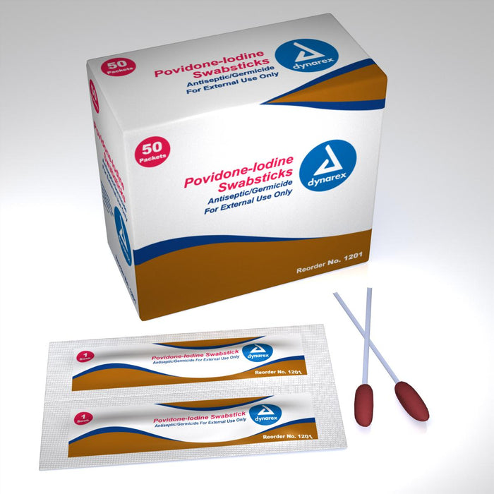 Povidone Iodine Swabsticks by Dynarex Corporation