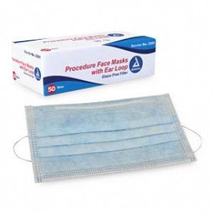 Dynarex Corporation Face Masks - Procedure Mask with Ear Loops - 2201