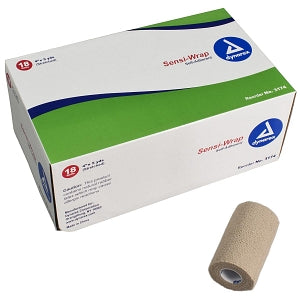 Dynarex Sensi Wrap Self-Adherent Compression Bandage - Sensi Wrap Self-Adherent Compression Bandage, Tan, 3" x 5 yd. - 3174