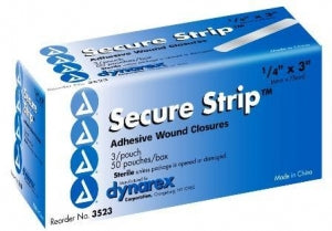 Dynarex Corporation Sterile Combine Pads / Wound Strips - STRIPS, WOUND CLOSE, 1/2"X4", STERILE - 3525