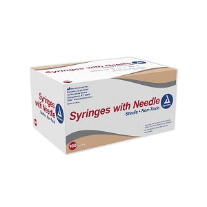 Dynarex Nonsafety Syringe with Needle - SYRINGE, NON SAFETY, NDL, 3CC LL, 22G, 3/4" - 7016