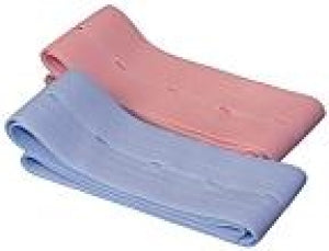 Utah Medical Abdominal Button Hole Belts - Fetal Monitor Belt, Pink / Blue - ABC-4220
