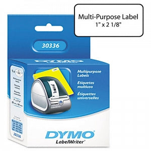Dymo Dymo Labels - DYMO LabelWriter Multipurpose Labels, 1" x 2-1/8", White, 500 Labels / Roll - 30336