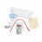 Medline Intermittent Urethral Catheterization Trays - Intermittent / Urethral Insertion with 15 Fr Red Rubber Catheter, PVP, Vinyl Gloves, Peel Lid Tray - DYNC1816