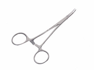 Medline Floor Grade Mosquito Forceps - Mosquito Scissors, Single-Use, Curved - DYND04034