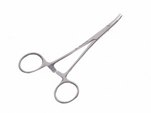 Medline Floor Grade Mosquito Forceps - Mosquito Scissors, Single-Use, Curved - DYND04034