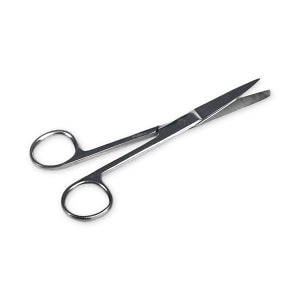 Medline Sharp / Blunt OR Scissors - O. R. Scissors, Sharp / Blunt, Straight, Sterile, 5.5", High Gloss - DYND04133