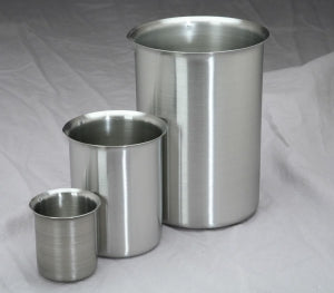 Polarware Company Stainless Steel Beakers - Stainless Steel Griffin Beaker, 2-1/2" x 3-7/16", 250 mL - 250B
