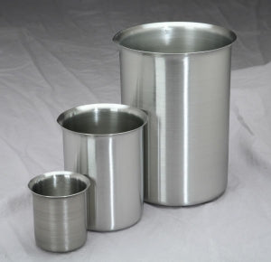 Polarware Company Stainless Steel Beakers - Stainless Steel Griffin Beaker, 3-3/8" x 4-1/2", 600 mL - 600B