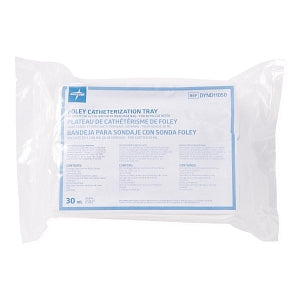 Medline 2-Layer Add-A-Cath Trays with Drain Bag - Two-Layer Add-A-Cath Tray with Antireflux Device Drain Bag, 30 mL - DYND11050