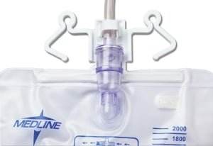 Medline Urinary Drain Bags - Drainage Bag, 2, 000 mL, Anti-Reflux Device with Slide-Tap - DYND15207