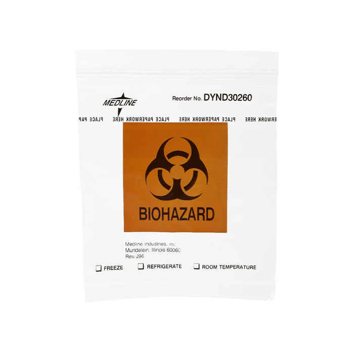 Zip-Style Biohazard Specimen Bags
