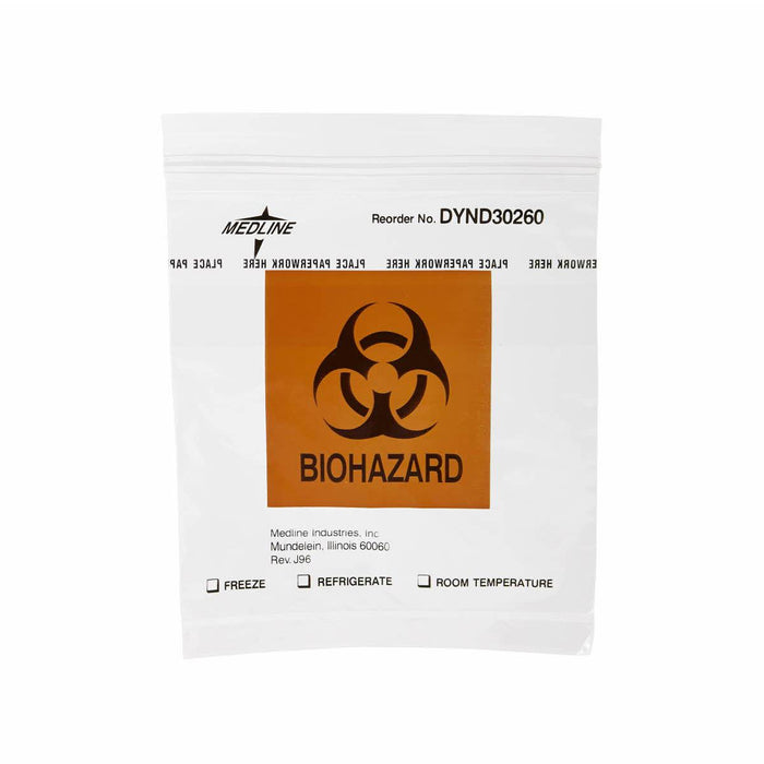 Zip-Style Biohazard Specimen Bags