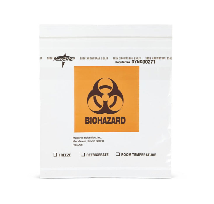 Zip-Style Biohazard Specimen Bags
