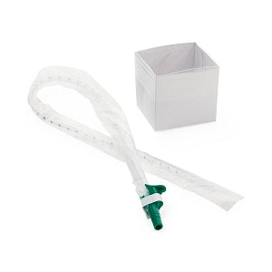 Medline Open-Suction Sleeved Catheters - 14 Fr Open-Suction Sleeved Suction Catheter with Cup, Whistle Tip - DYND40702F
