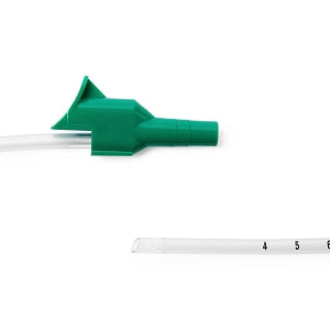 Medline Open-Suction Sleeved Catheters - 14 Fr Open-Suction Sleeved Suction Catheter with Cup, Whistle Tip - DYND40702F
