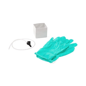 Medline Open Suction Catheter Kits - Suction Catheter Kit with 2 Gloves, Whistle Tip, 10 Fr - DYND40970