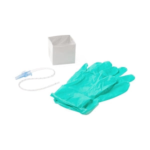 Medline Open Suction Catheter Kits - Suction Catheter Kit with 2 Gloves, DeLee Tip, 8 Fr - DYND40978